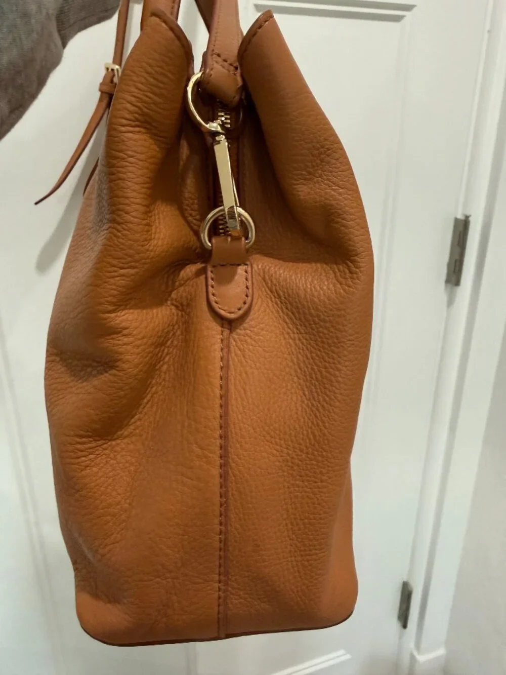 Leather Carryall / Work tote Handbag